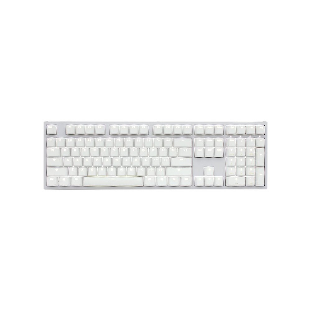 DuckyChannel International Ducky One 2 DKON1808S - tangentbord - tysk - vit Inmatningsenhet