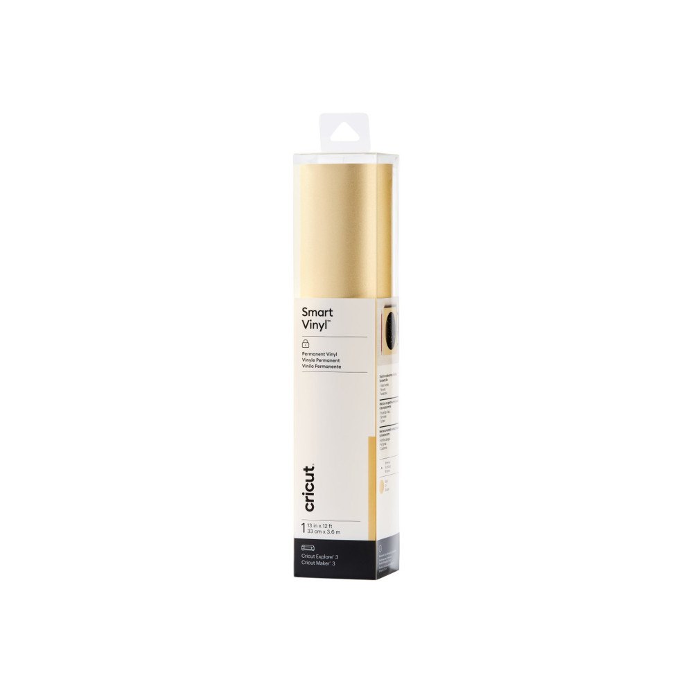 Cricut Cricut Smart Vinyl Shimmer - hantverksmaterial - 33 cm x 3.6 m - guld - vinyl