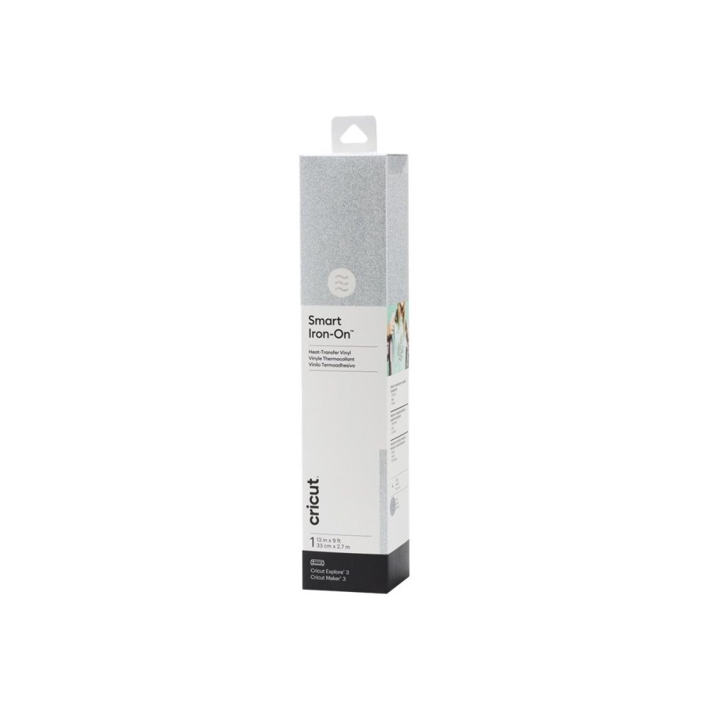 Cricut Cricut Smart Iron-On - hantverksmaterial - 33 cm x 2.7 m - silver - vinyl