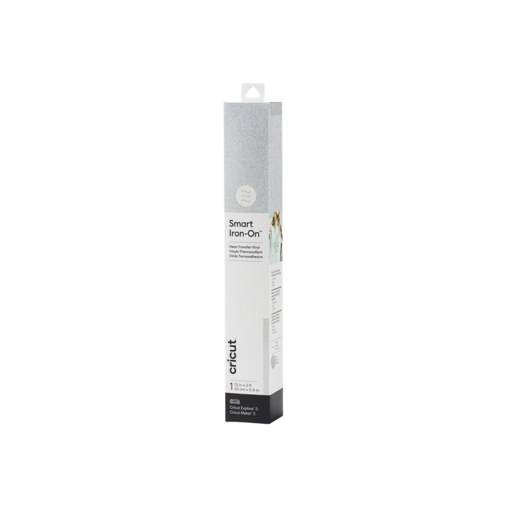Cricut Cricut Smart Iron-On - hantverksmaterial - 33 cm x 2.7 m - silver - vinyl