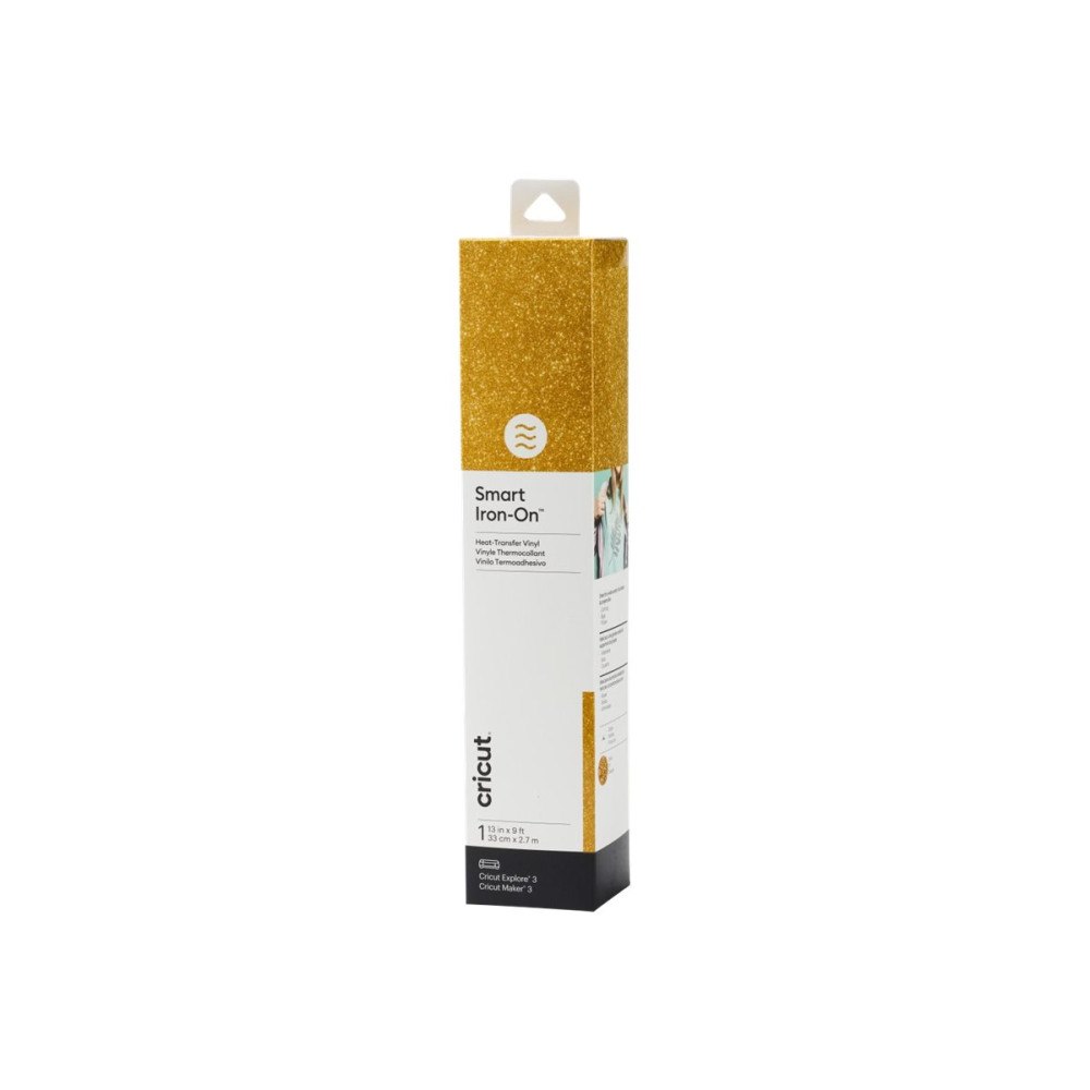 Cricut Cricut Smart Iron-On - hantverksmaterial - 33 cm x 2.7 m - guld - vinyl