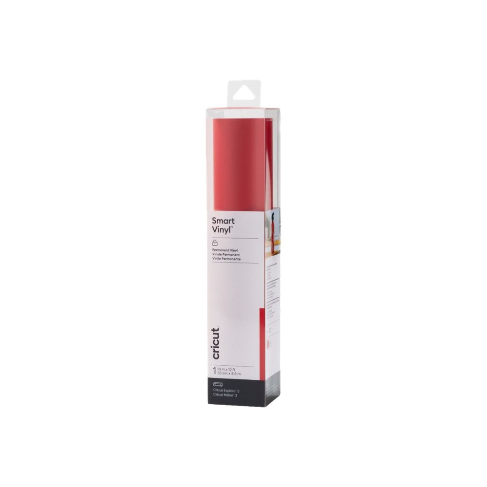 Cricut Cricut Smart Vinyl - hantverksmaterial - 33 cm x 3.6 m - röd - vinyl