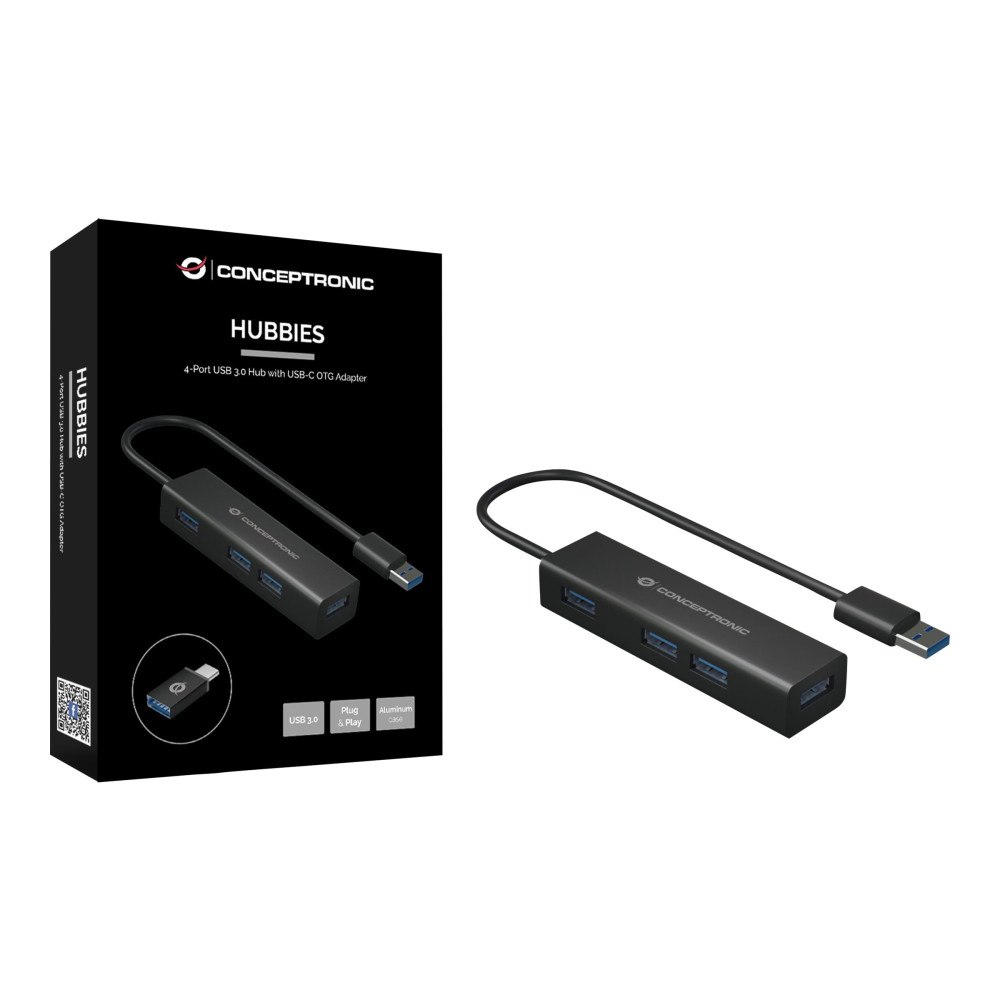 Conceptronic Conceptronic HUBBIES06B - hubb - 4 portar