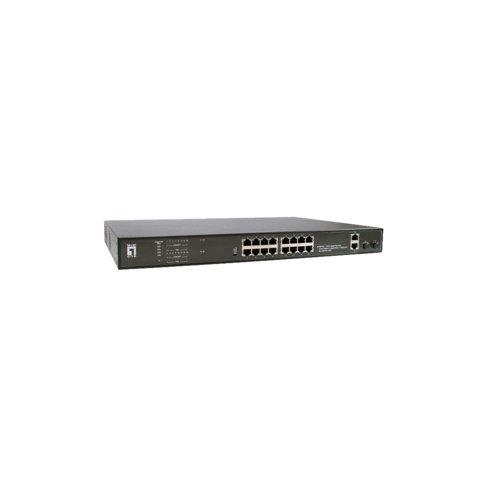 LevelOne LevelOne GEP-2021 - switch - 20 portar - rackmonterbar