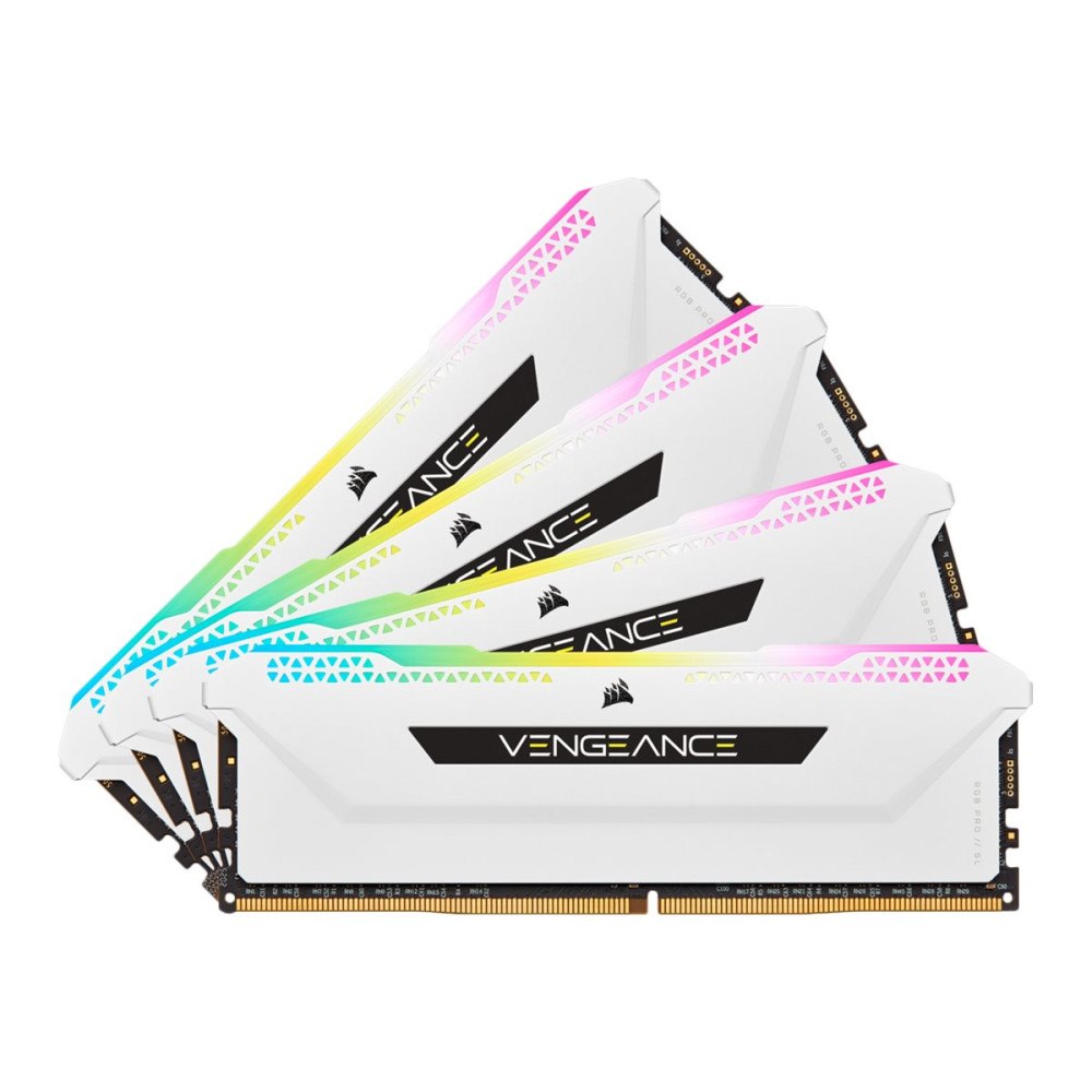 Corsair CORSAIR Vengeance RGB PRO SL - DDR4 - sats - 64 GB: 4 x 16 GB - DIMM 288-pin - 3200 MHz / PC4-25600 - ej buffrad