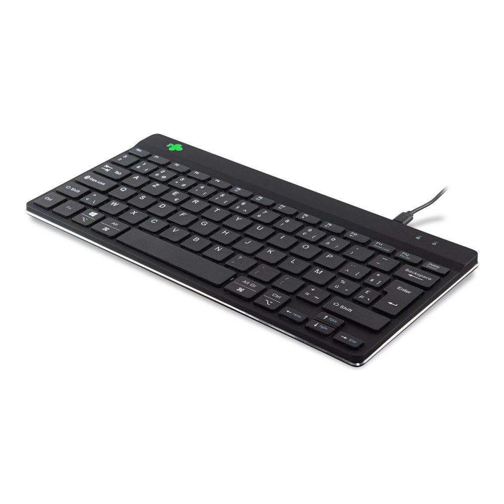 R-Go Tools B.V. R-Go Ergonomic Keyboard Compact break - tangentbord - AZERTY - belgisk - svart Inmatningsenhet