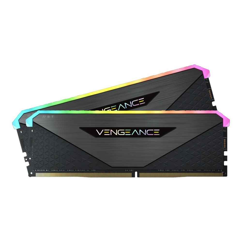 Corsair CORSAIR Vengeance RGB RT - DDR4 - sats - 32 GB: 2 x 16 GB - DIMM 288-pin / PC4-25600 - ej buffrad