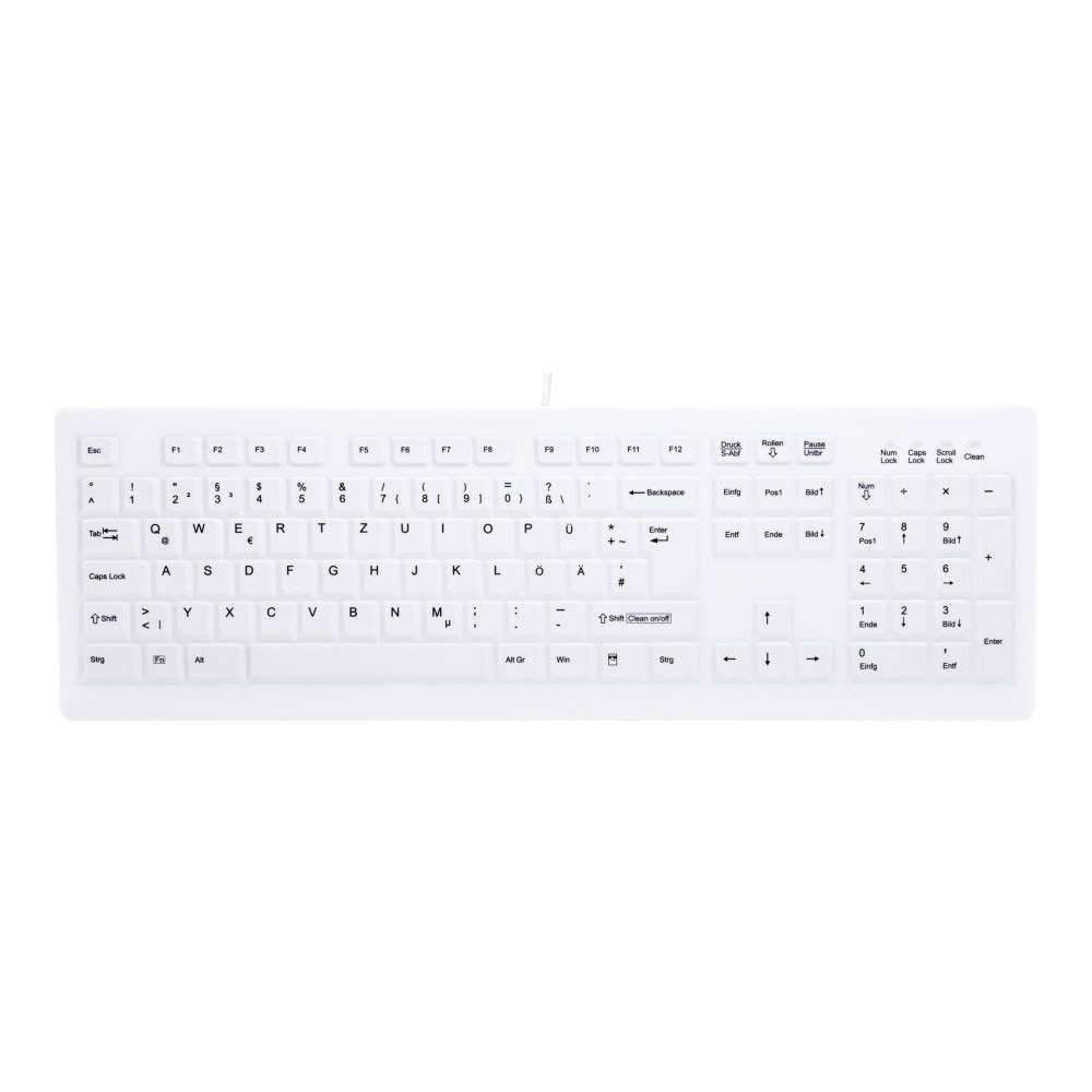 CHERRY Active Key MedicalKey AK-C8100 Sanitizable - tangentbord - tysk - vit Inmatningsenhet