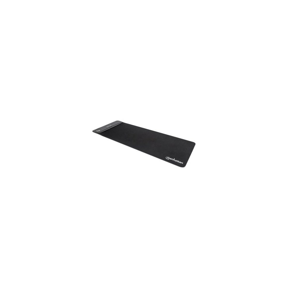 Manhattan Manhattan XXL RGB LED Gaming Mousepad with Wireless Charger (10W) Smooth Top Surface Mat, Micro-textured surface for ult...