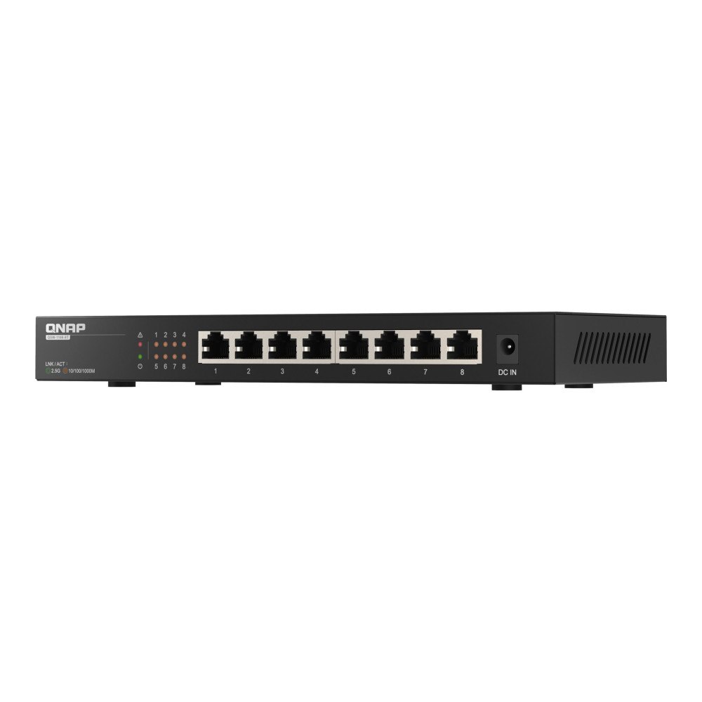 QNAP Systems, Inc QNAP QSW-1108-8T - switch - 8 portar - ohanterad