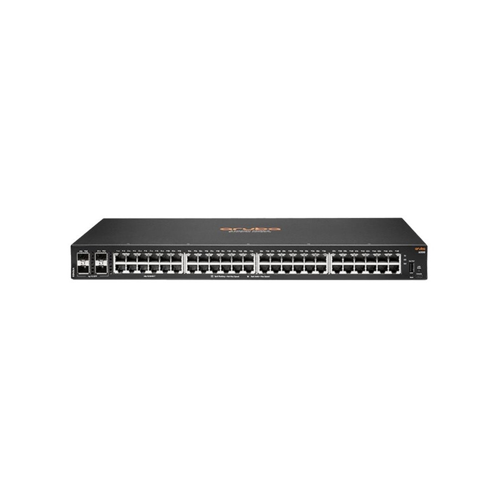 Hewlett-Packard HPE Aruba 6000 48G 4SFP Switch - switch - 48 portar - Administrerad - rackmonterbar