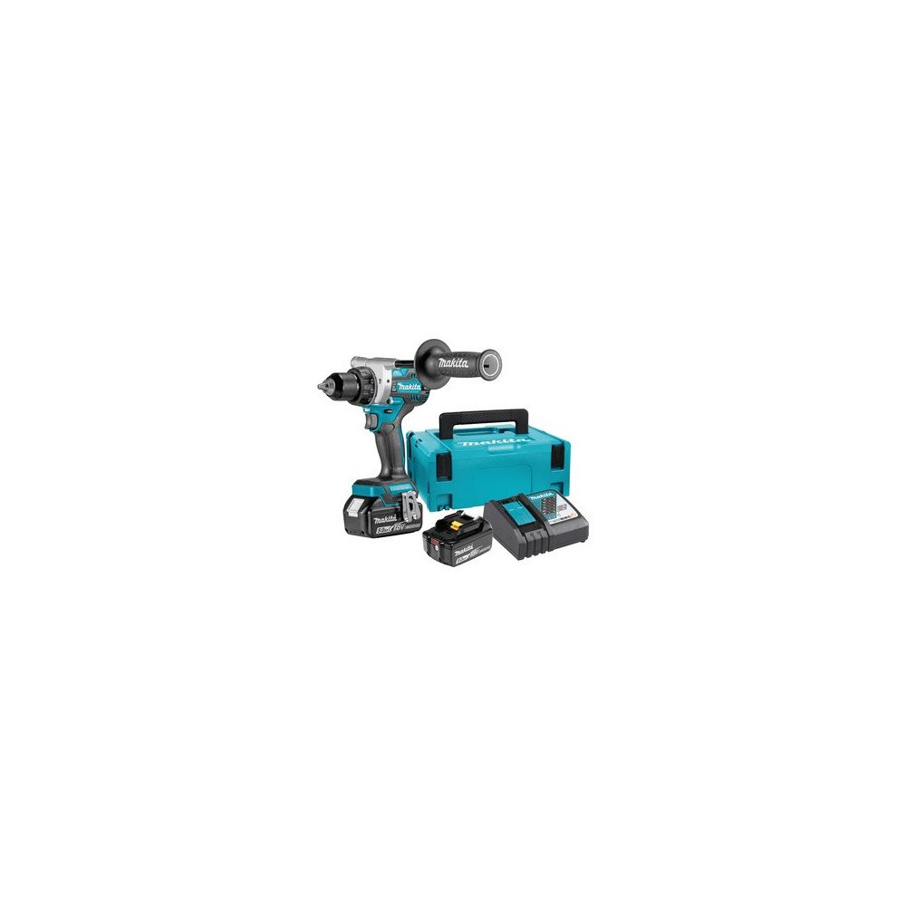 Makita Makita DDF486RTJ - skruvmejsel - sladdlös - 2 hastigheter - 2 batterier
