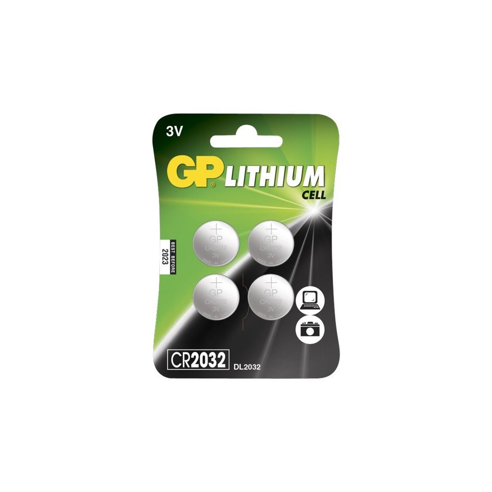 Gold Peak GP batteri - 4 x CR2032 - Li