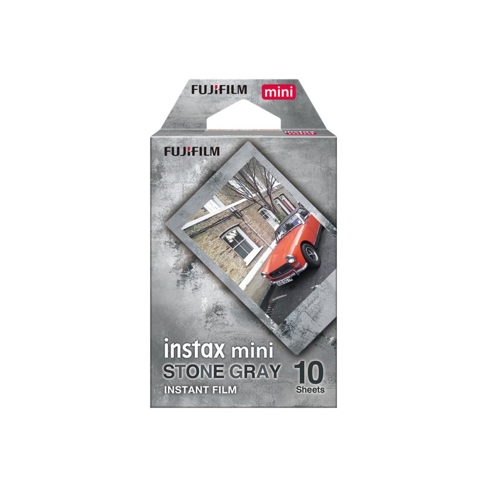 Fujifilm Fujifilm Instax Mini Stone Gray färgfilm för snabbframkallning - ISO 800 - 10