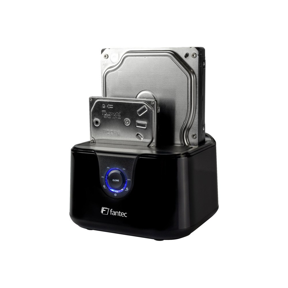 Fantec FANTEC DS-X2U3-Glanz - HDD / SSD dockningsstation - SATA 6Gb/s - USB 3.0