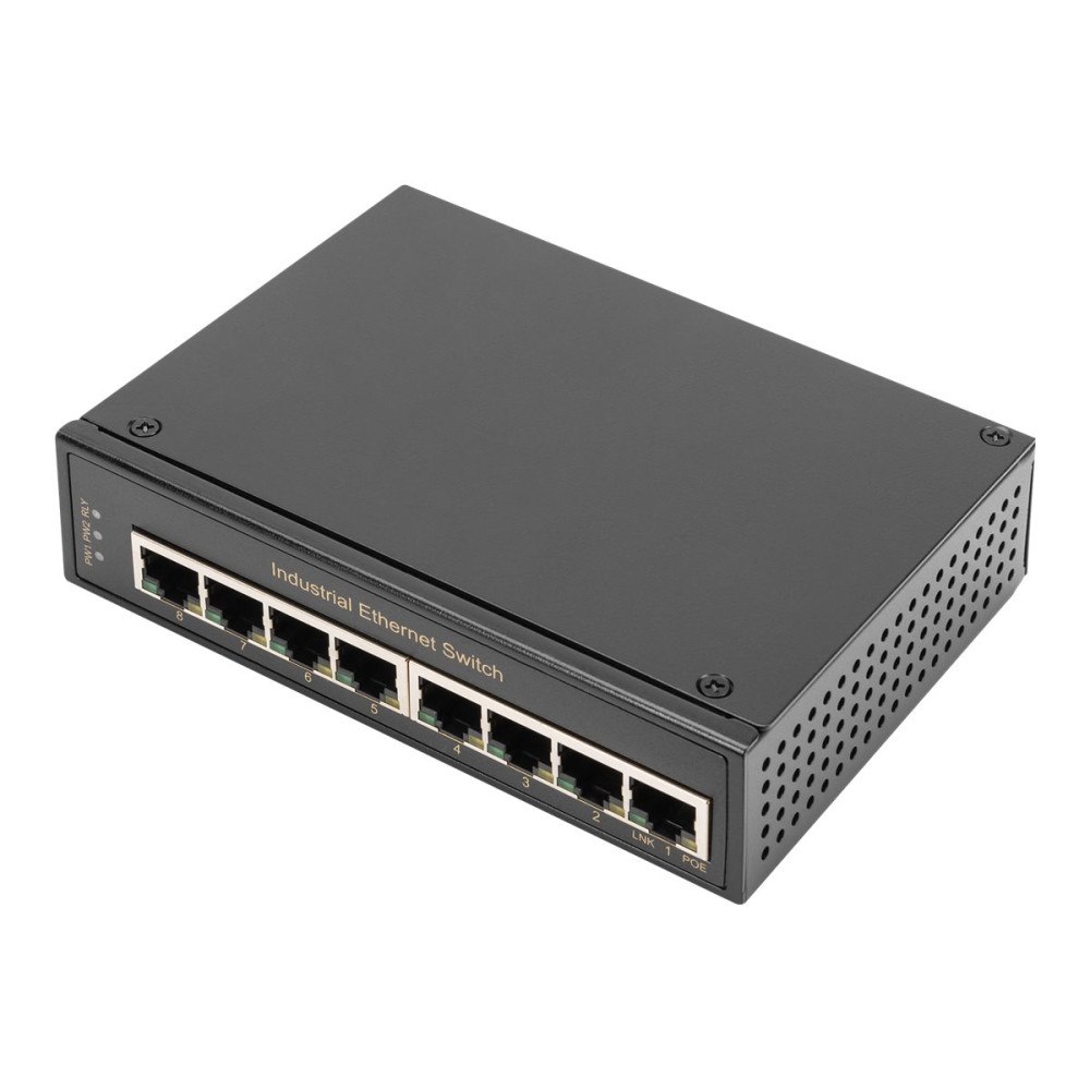 Digitus DIGITUS DN-651108 - switch - industrial, gigabit - 8 portar - ohanterad