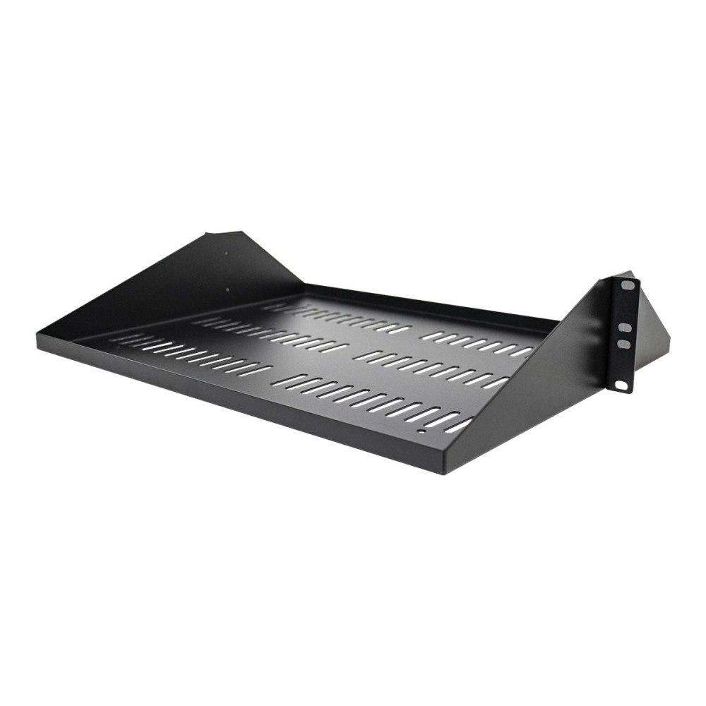 StarTech.com StarTech.com 2U-serverrackhylla - Universellt ventilerat fribärande fack med rackfäste för 19-tums rack och skåp för nät...