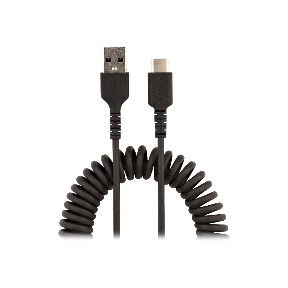 StarTech.com StarTech.com 50 cm USB-A till C-laddningskabel, kraftig spiralkabel för snabb laddning och synkronisering, USB 2.0 A til...