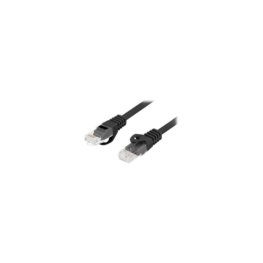 LANBERG Lanberg PCU6-10CU - patch-kabel - 25 cm - svart