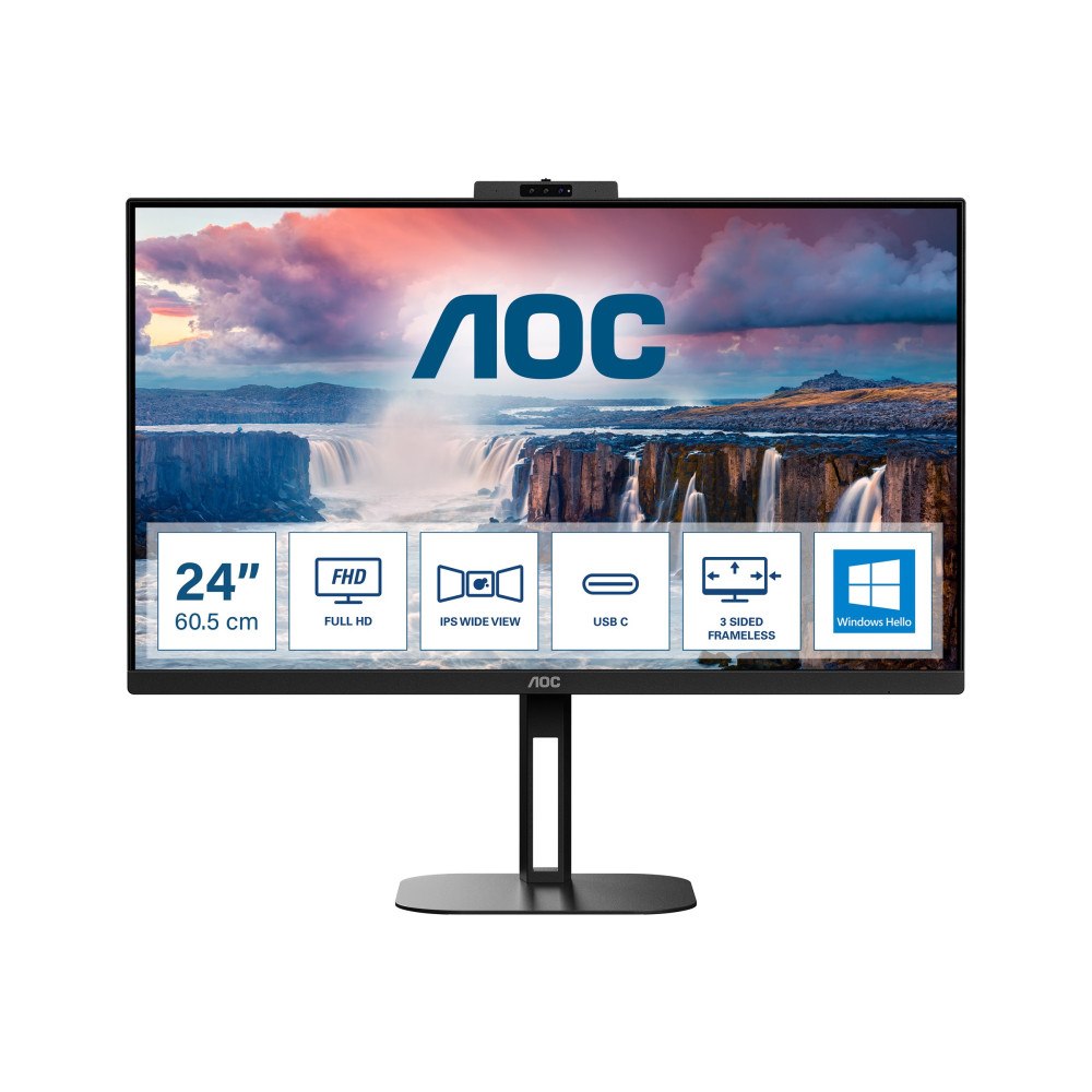 AOC AOC Value-line 24V5CW/BK - V5 series - LED-skärm - Full HD (1080p) - 24" - HDR