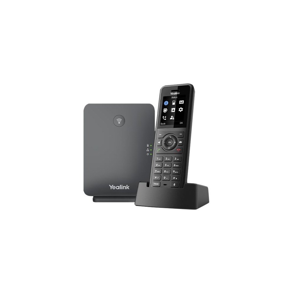 Yealink Network Technology Yealink W77P - trådlös VoIP-telefon med nummerpresentation - 3-riktad samtalsförmåg