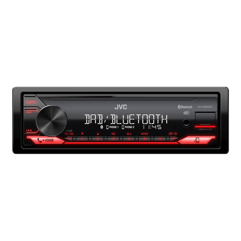 JVC JVC KD-X282DBT - Bil - digital mottagare - inbyggd enhet - Enkel-DIN