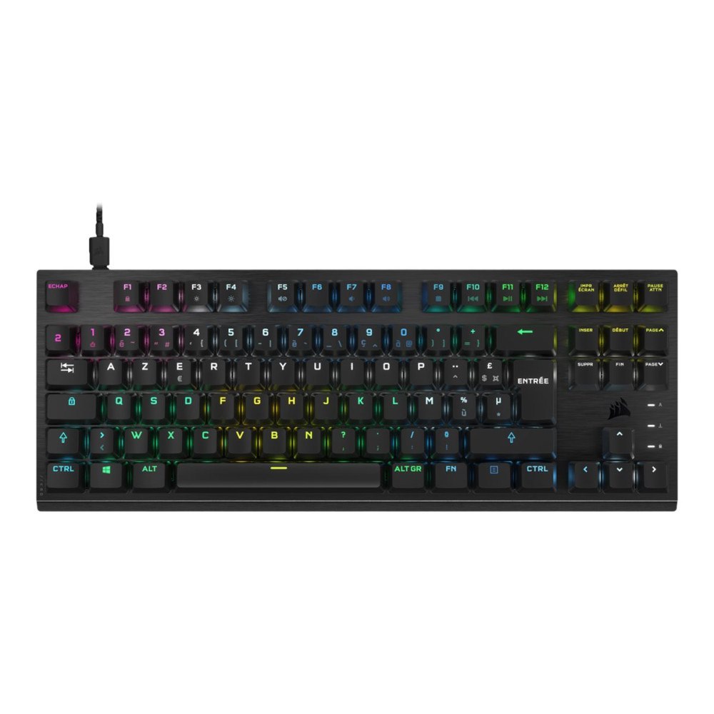 Corsair CORSAIR K60 PRO RGB - tangentbord - mekaniskt, TKL, gaming - tysk Inmatningsenhet