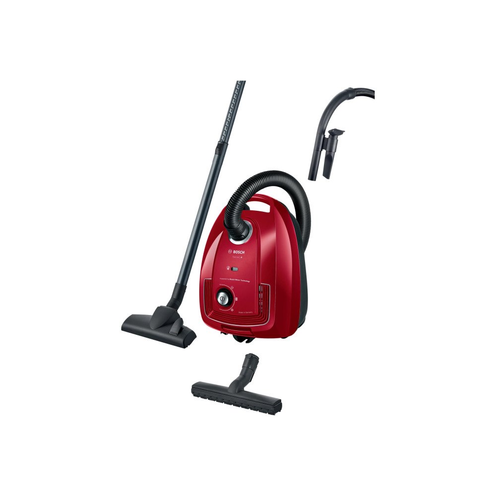Bosch Group Bosch Serie | 4 BGD38RD1H - dammsugare - med behållare - röd