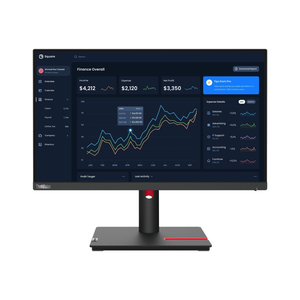 Lenovo Lenovo ThinkVision T22i-30 - LED-skärm - Full HD (1080p) - 21.5"