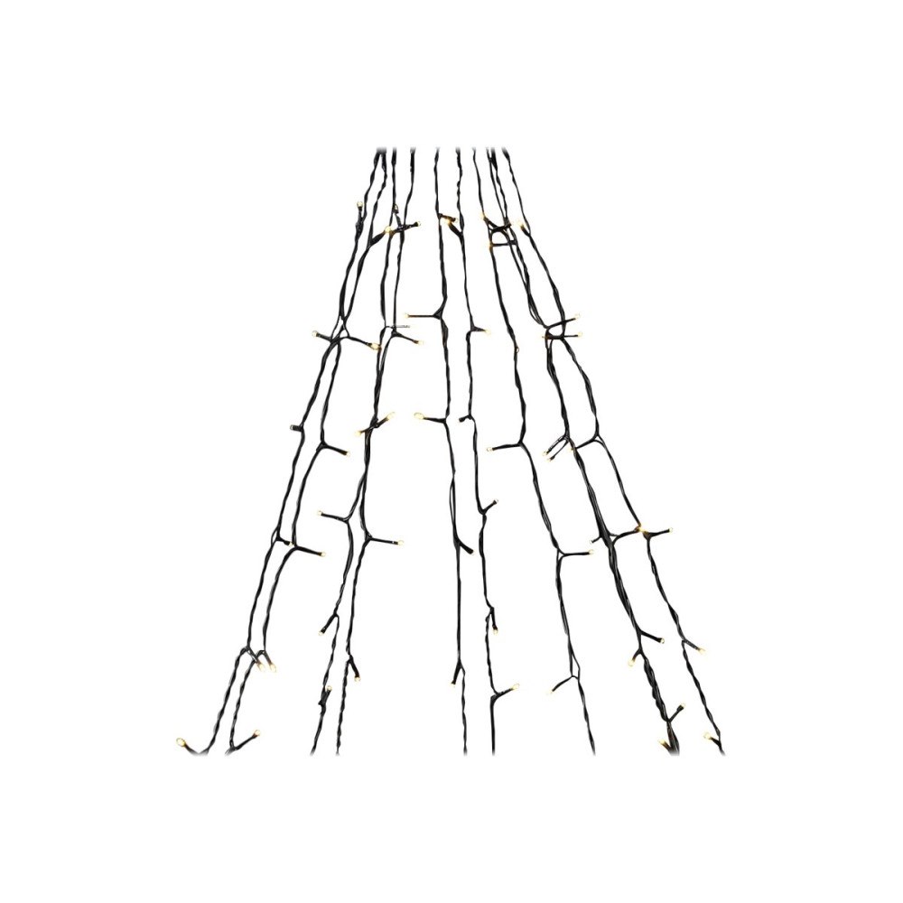 NEDIS Nedis SmartLife - stränglampor - LED - 10 LEDs/m - 4.21 W - varmt vitt ljus - 2700-3000 K - träd - svart
