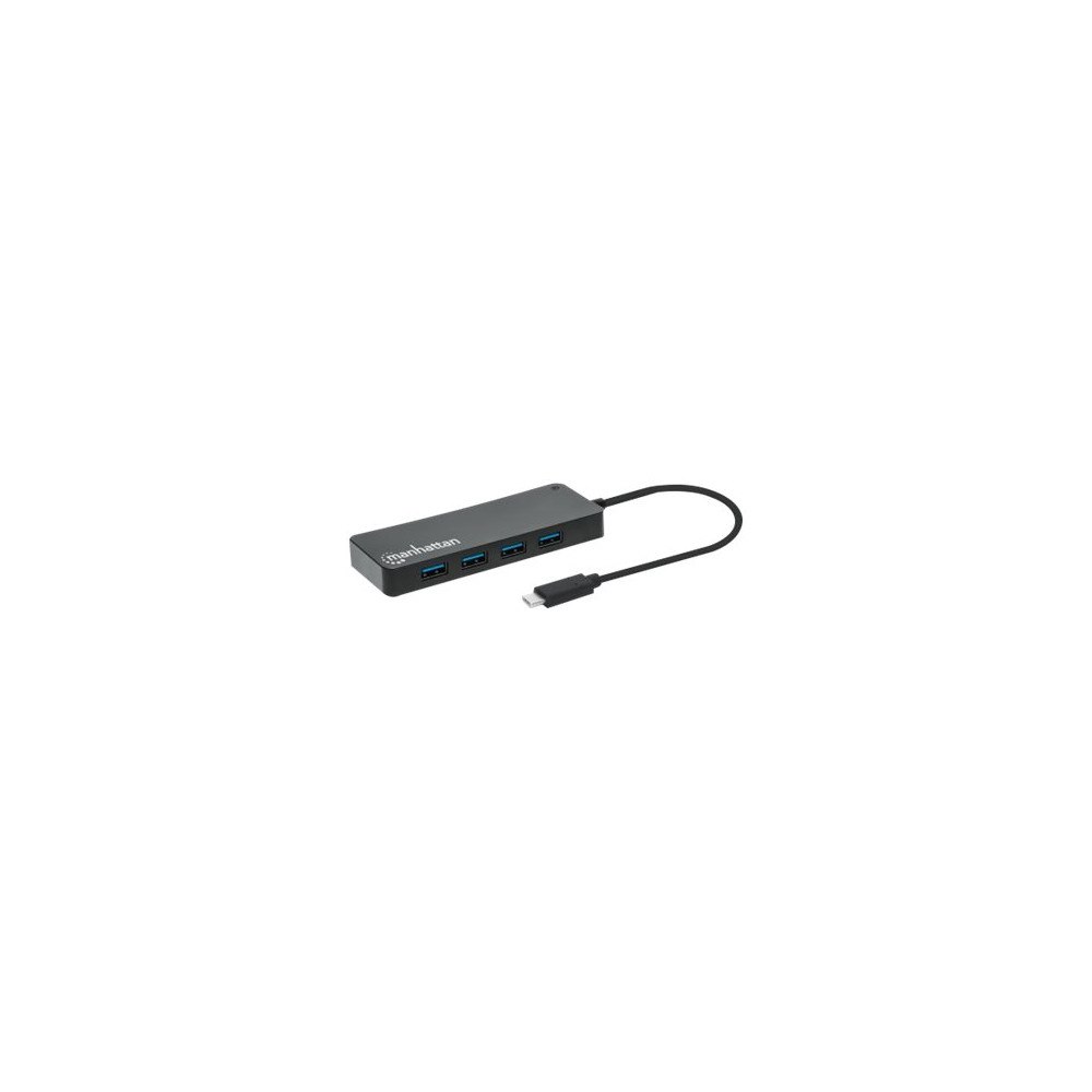 Manhattan Manhattan USB-C Dock/Hub, Ports (x7): USB-A (x7), 5 Gbps (USB 3.2 Gen1 aka USB 3.0), External Power Supply Not Needed, C...