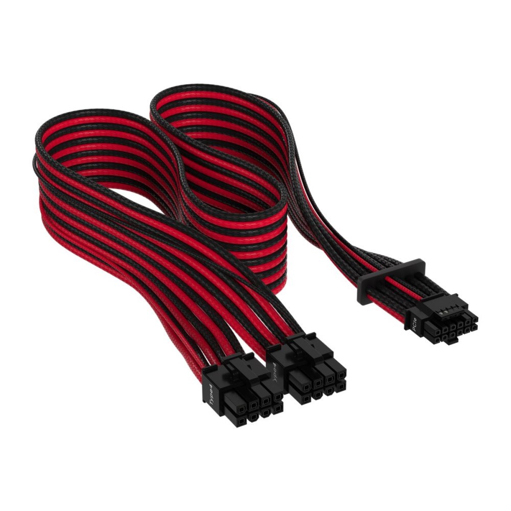 Corsair CORSAIR Premium individually sleeved (Type 4, Generation 5) - strömkabel - 12VHPWR till 8-stifts PCIe-ström