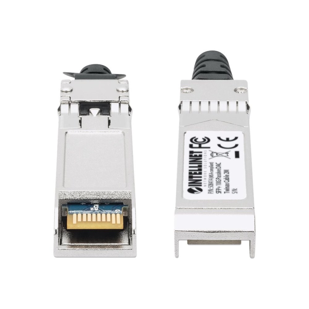 intellinet Intellinet 10GBase direktkopplingskabel - 2 m - svart