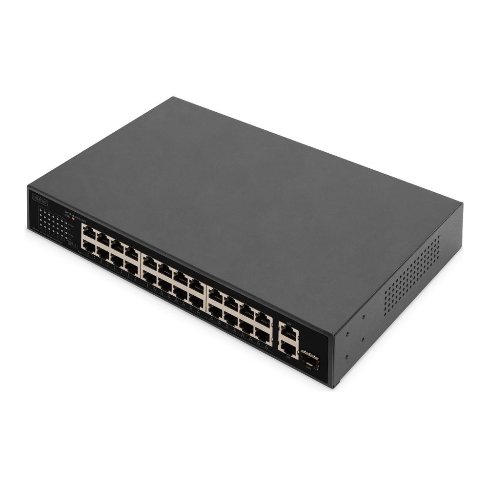 Digitus DIGITUS DN-95356 - switch - 19", IEEE 802.3 af/at - 24 portar - ohanterad - rackmonterbar