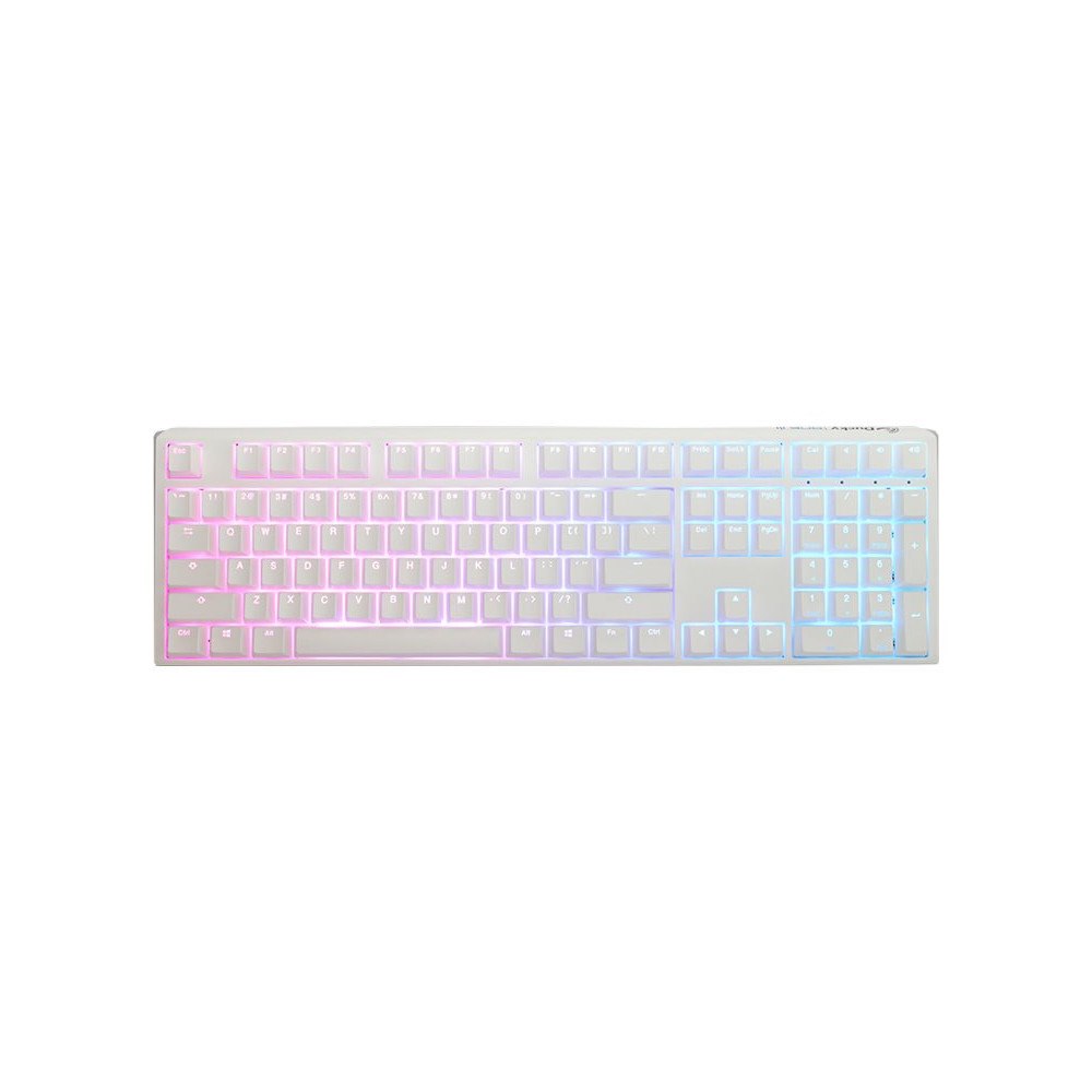 DuckyChannel International Ducky One 3 - tangentbord - RGB - QWERTY - amerikansk - vit Inmatningsenhet