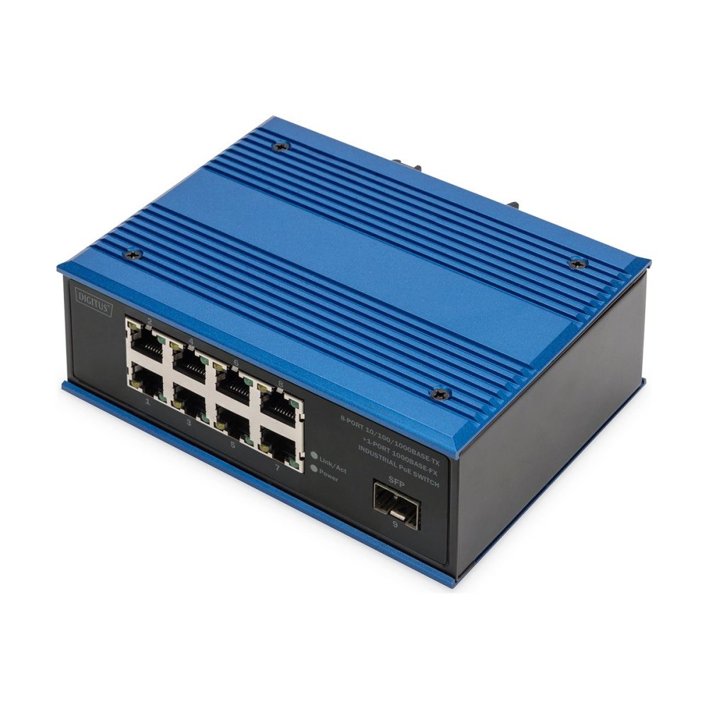 Digitus DIGITUS DN-651137 - switch - industriell - 8 portar - ohanterad