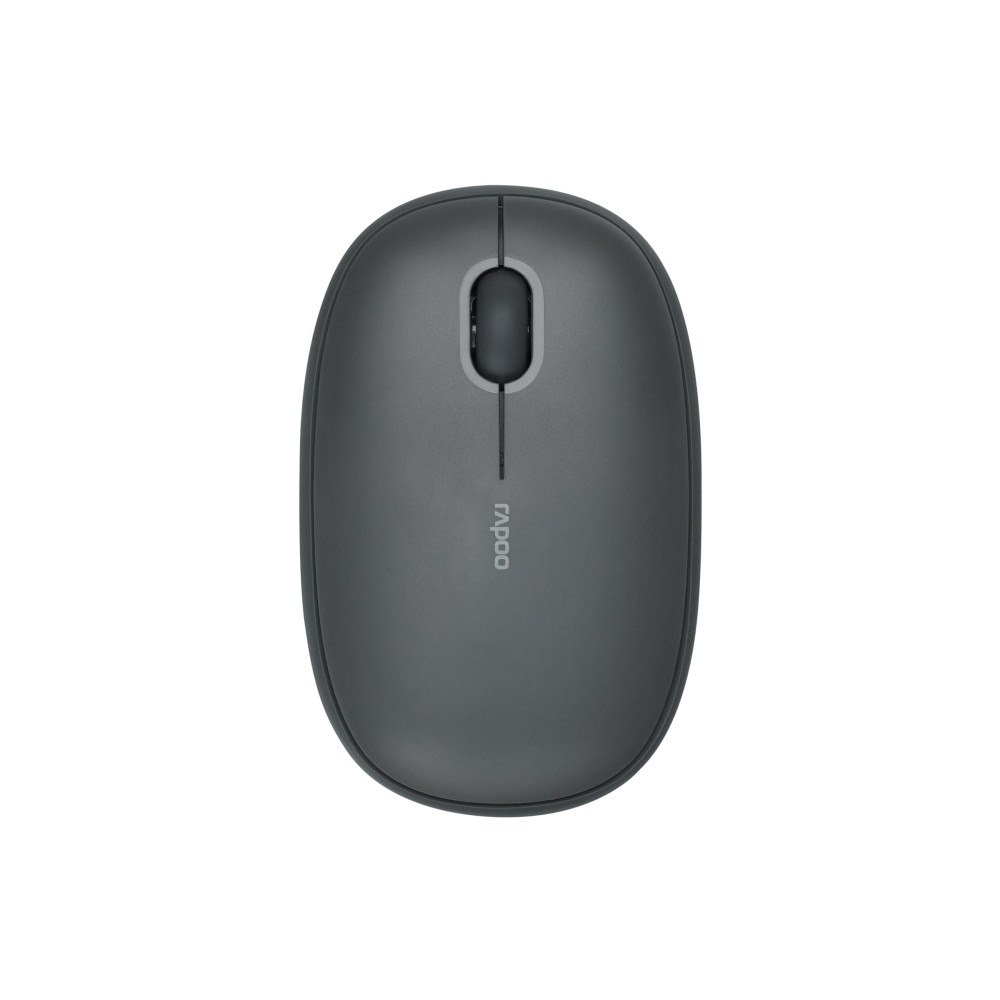 RAPOO Rapoo M660 Silent - mus - Bluetooth 3.0, Bluetooth 4.0, Bluetooth 5.0, 2.4 GHz - mörkgrå