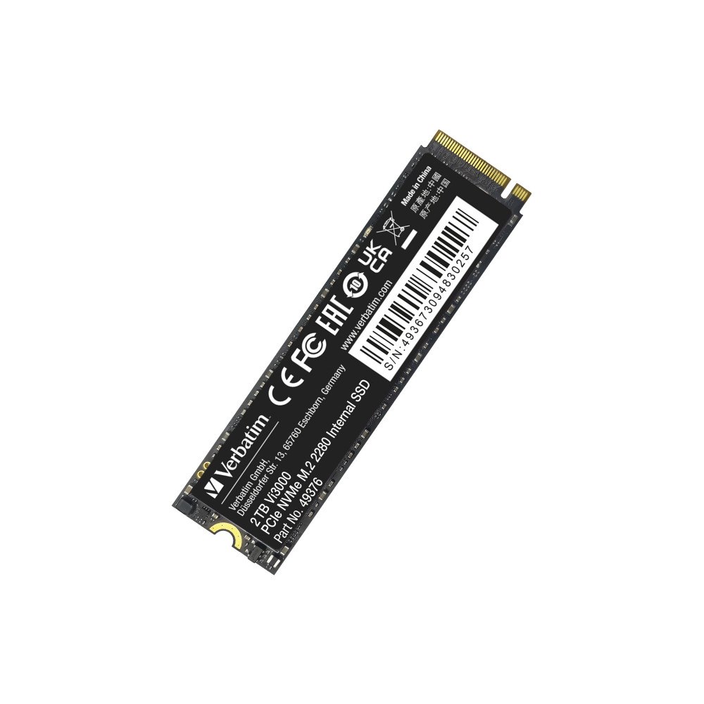 VERBATIM Verbatim Vi3000 - SSD - High Endurance - 2 TB - PCIe 3.0 x4 (NVMe)