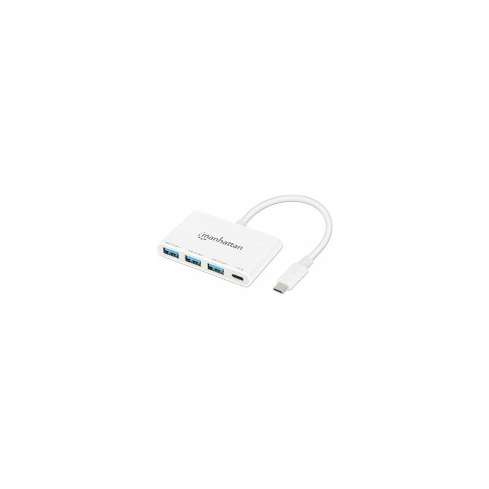 Manhattan Manhattan - hubb - 3 USB-A and 1 USB-C ports, power delivery - 3 portar