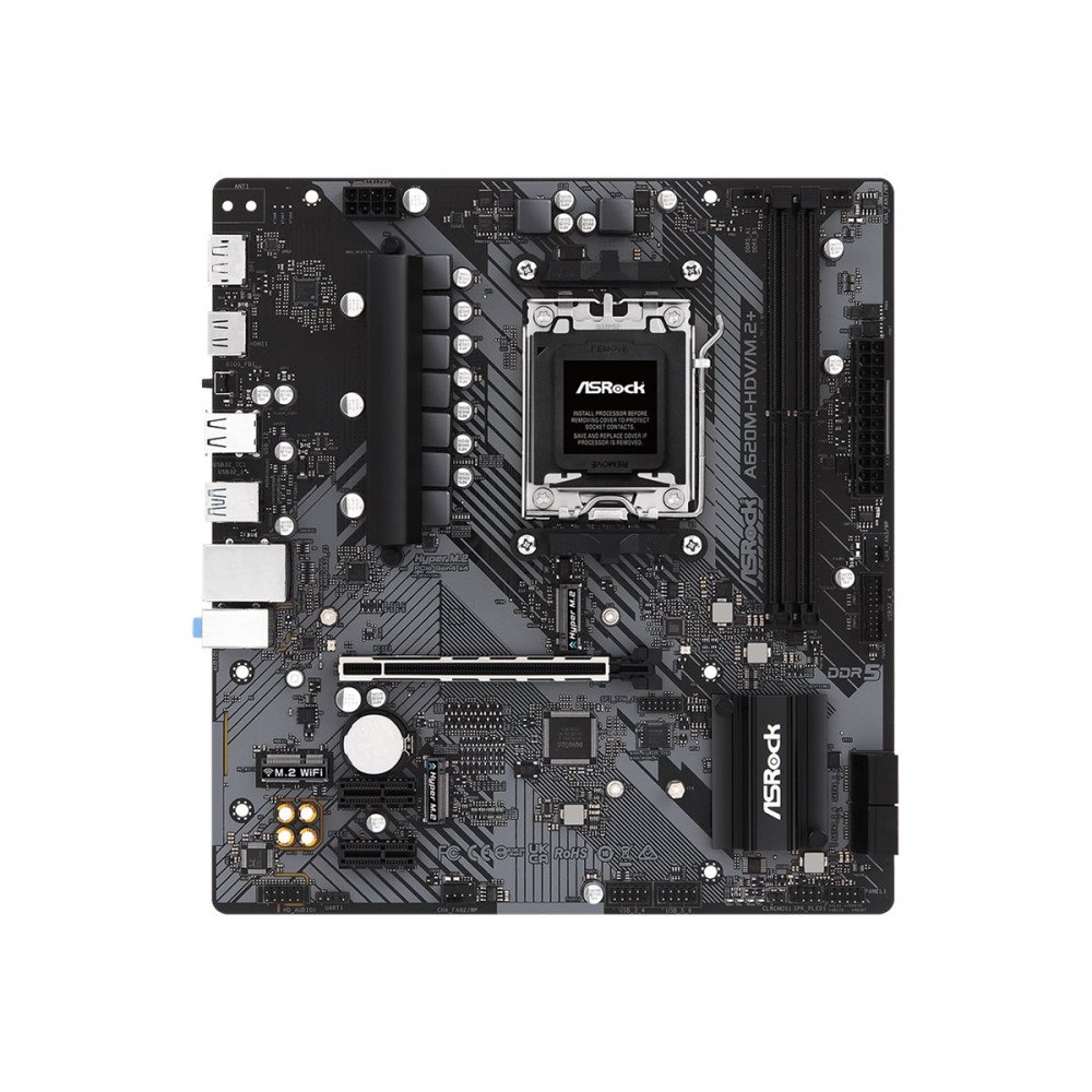 ASRock ASRock A620M-HDV/M.2+ - moderkort - micro ATX - Socket AM5 - AMD A620