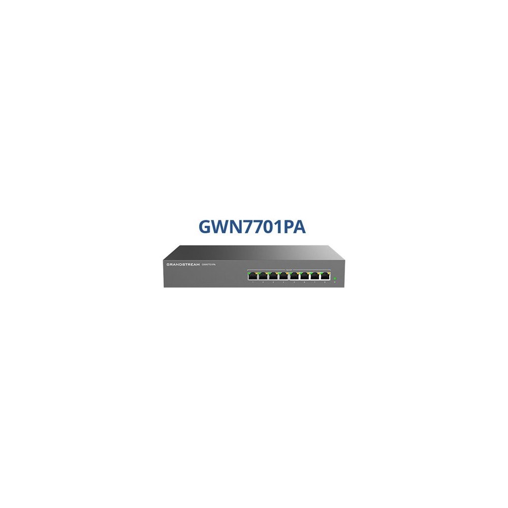 Grandstream Networks Grandstream GWN7700 Series GWN7701PA - switch - 8 portar - ohanterad