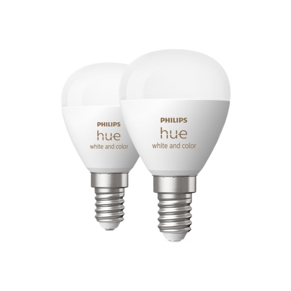 Philips Philips Hue White and Color Ambiance - LED-glödlampa - form: P45 - E14 - 5.1 W - varmt till kallt vitt ljus - 2200-6500...
