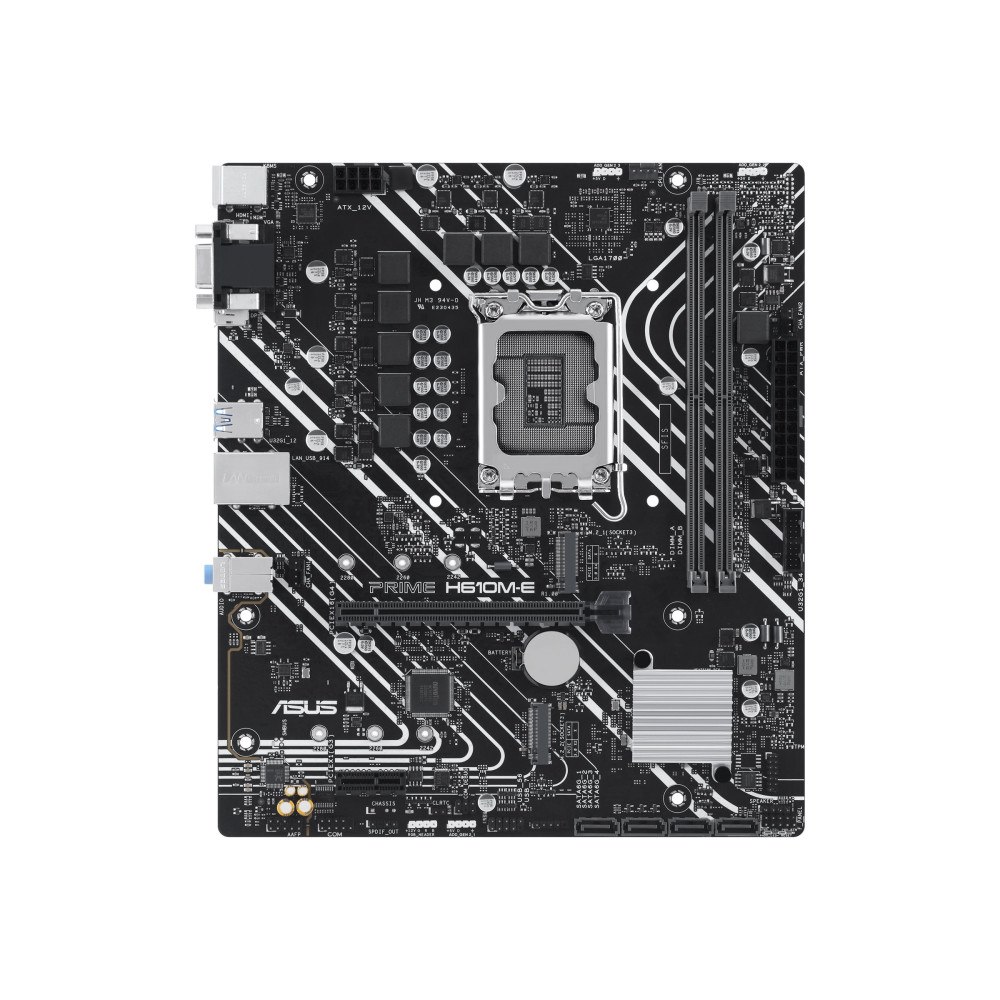 ASUSTeK COMPUTER ASUS PRIME H610M-E-CSM - moderkort - micro ATX - LGA1700-uttag - H610