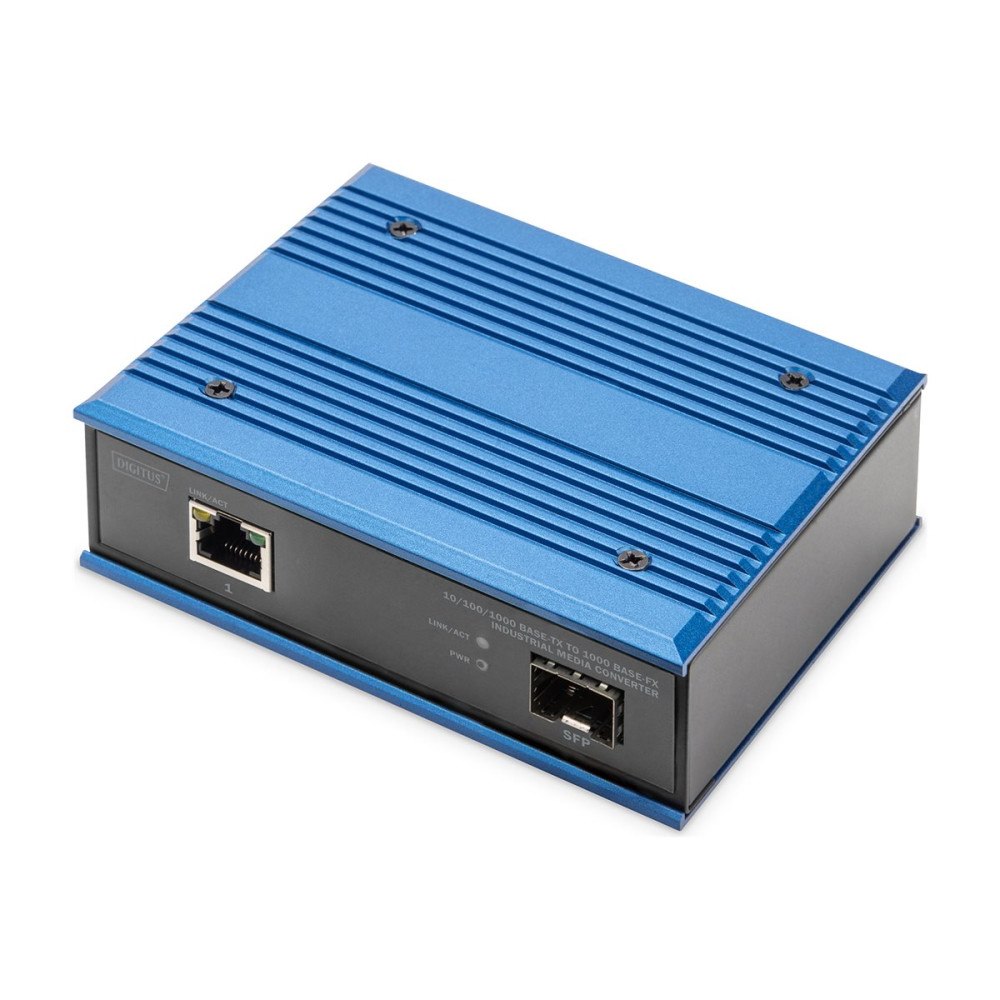 Digitus DIGITUS - fibermediekonverterare - 10Mb LAN, 100Mb LAN, 1GbE