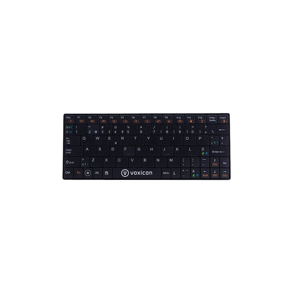 Voxicon Voxicon Ultra-Slim - tangentbord - Nordisk - svart Inmatningsenhet