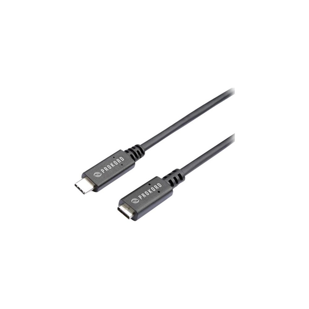 Prokord Prokord - USB typ C-förlängningskabel - 24 pin USB-C till 24 pin USB-C - 2 m