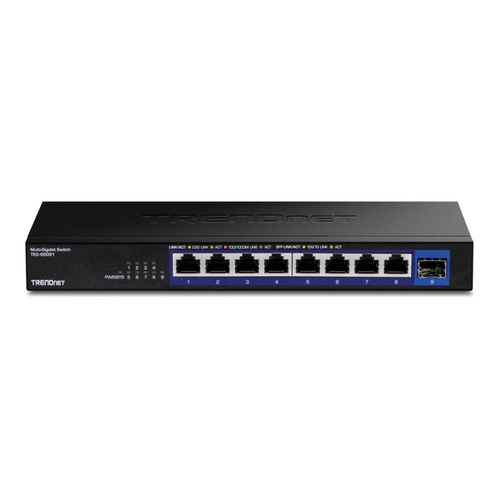 TRENDnet TRENDnet TEG-S5091 - Version v1.0R - switch - 9 portar - ohanterad - TAA-kompatibel