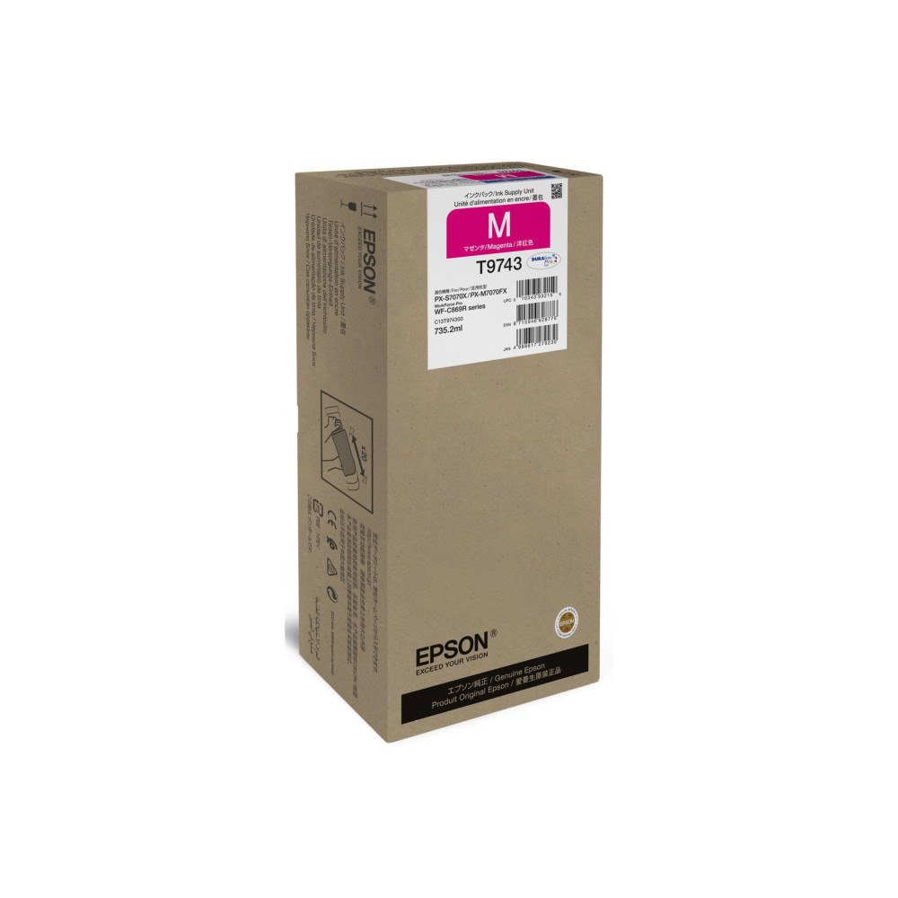 EPSON Epson T9743 - XXL-storlek - magenta - original - bläckpatron