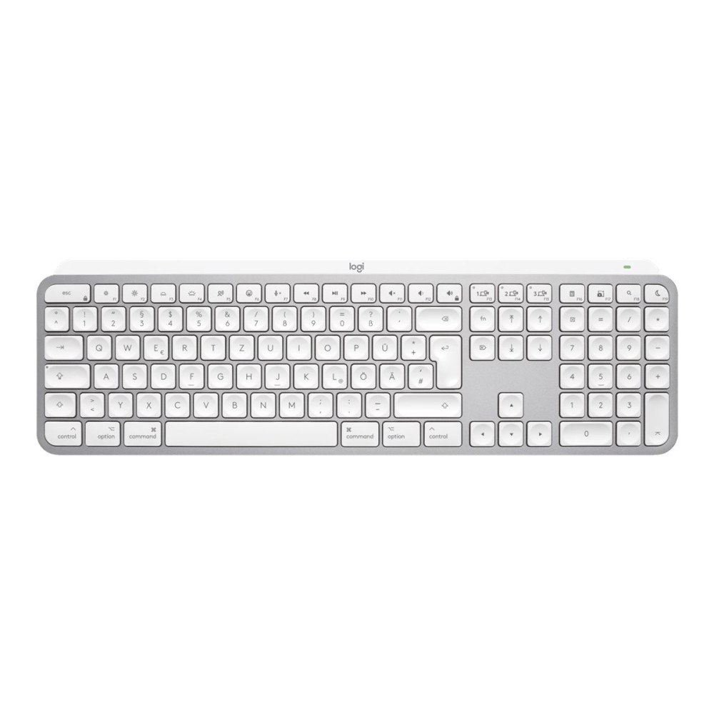 Logitech Logitech Master Series MX Keys S for Mac - tangentbord full size - QWERTZ - tysk - blekgrå Inmatningsenhet