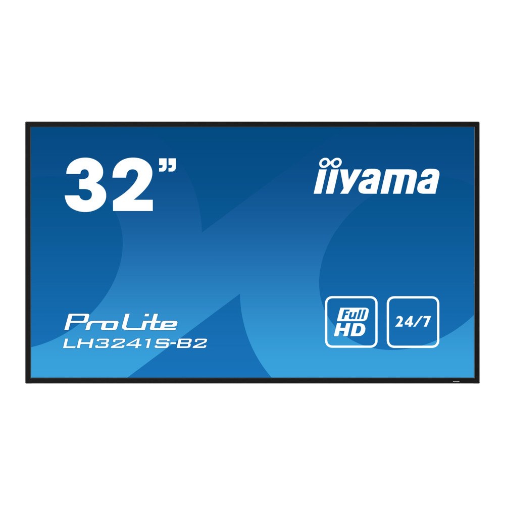 Iiyama iiyama ProLite LH3241S-B2 31.5" LED-bakgrundsbelyst LCD-skärm - Full HD - för digital skyltning